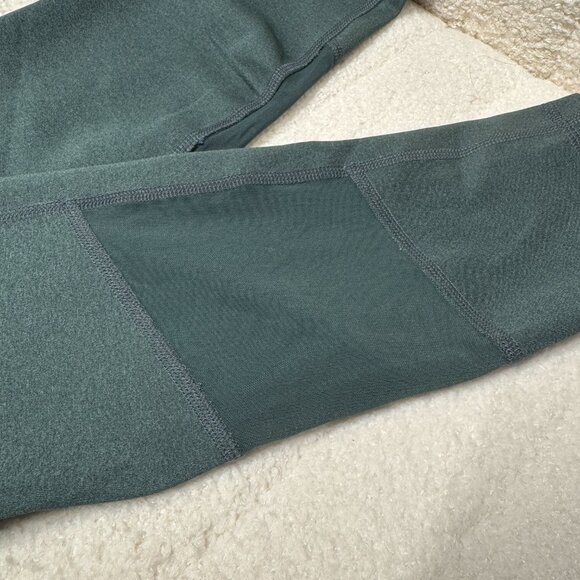 Helly Hansen Dark Green 7/8 Constructed Leggings Mesh Outdoor New Size Medium - Picture 10 of 13